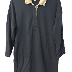 Free Assembly Women’s Polo Mini Dress with Long Sleeves